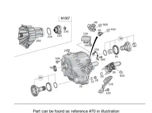 сальник раздаточной коробки!MB 016 997 36 46