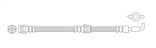 шланг тормозной передний! L=430mm Mazda MPV MK 2 FT0510 K&K