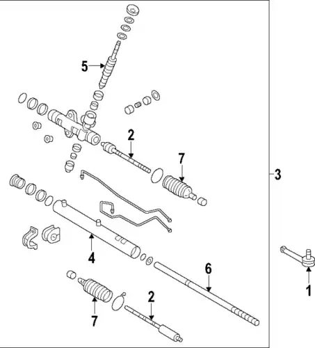 Рулевая рейка KIA 577152J000