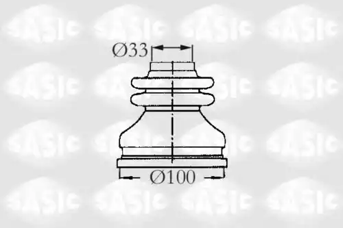 к-кт пыльника ШРУСа внутреннего! Citroen Jumper, Fiat Ducato all 94-02 2873783 SASIC
