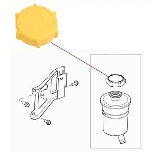 Крышка насоса ГУР LAND ROVER QEZ500010