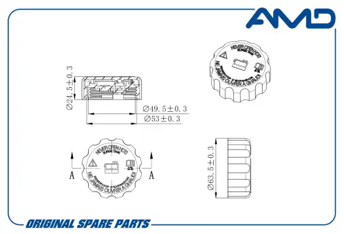 Крышка расширительного бачка AMD AMD.KTW33