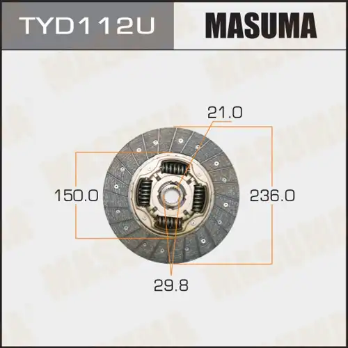 Диск сцепления MASUMA TYD112U
