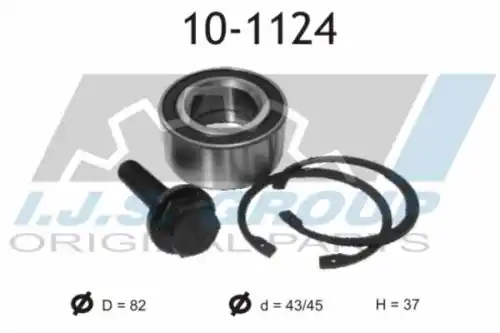 к-кт подшипника ступицы передней! Audi 100 88-90/A4/A6/A8 94-01 10-1124 IJS