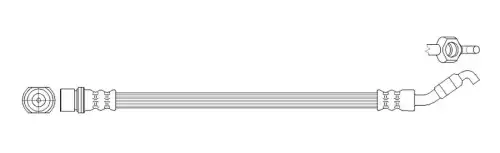 шланг тормозной задний! L=183mm Toyota Auris HATCH FT0477 K&K