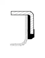сальник ! 150x180x15/21 PTFE  Komatsu 493 596 60 CORTECO