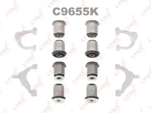 сайлентблоки рычага верхн.! к-кт  Toyota Land Cruiser 120/Prado GRJ/KDJ120> C9655K LYNXAUTO