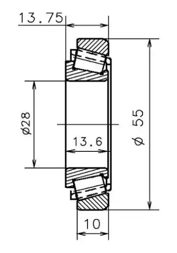 подшипник КПП !55x13x13 EC42193YS02H206 SNR