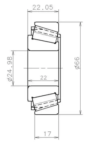 подшипник КПП! 24.98x66x22.05 Nissan Interstar/Primastar EC42228S01H206 SNR