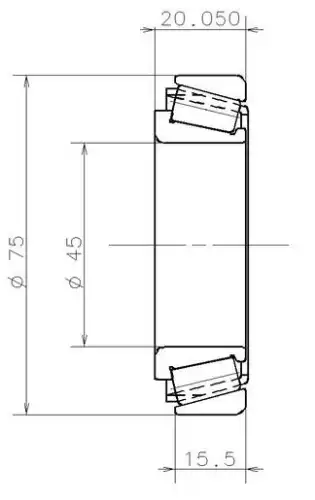 Однорядный конический подшипникNISSAN : Primera EC41053H106 SNR