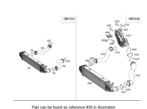 патрубок турбины! MB X204 204 528 00 00