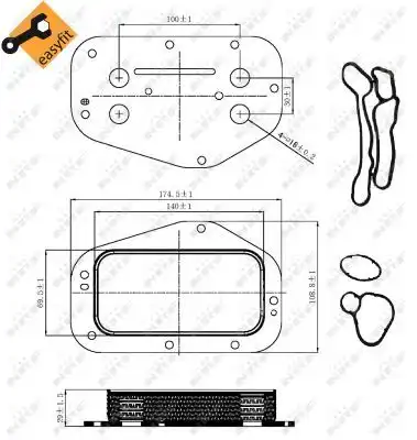 Масляный радиатор NRF 31314