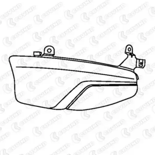 накладка дефлектора кабины! правого SCANIA R 2010 CG-CR 146/166 COVIND
