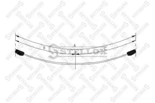 Рессора подвески STELLOX 12-00069-SX