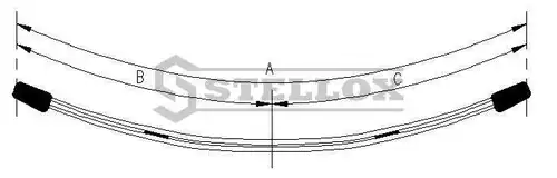 Рессора подвески STELLOX 12-00070-SX