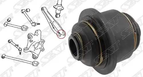 САЙЛЕНТБЛОК ЗАДНЕЙ ЦАПФЫ TOYOTA CROWN/MAJESTA GRS18#/UZS18# 2003-2008 ST-42304-30090-U SAT