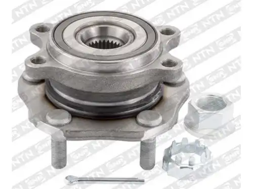 к-кт подшипника ступицы передней! в сборе со ступицей Nissan X-Trail 14> R168116 SNR