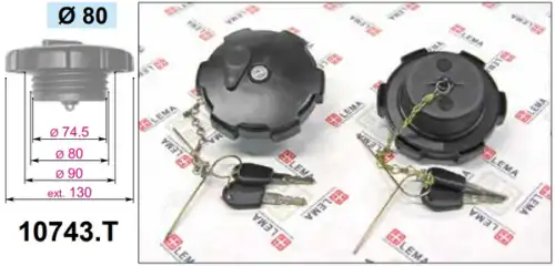 Крышка топливного бака (бензобака) LE.MA. 10743.T