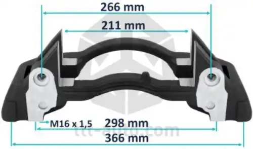 держатель скобы диск. тормоза! 4отв. 19.5' KnorrSN6, BPW 20205 TTT