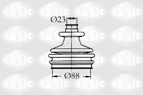 к-кт пыльника ШРУСа наружного! Peugeot 405 1.6i-2.0i/1.9D 87-93 2933803 SASIC