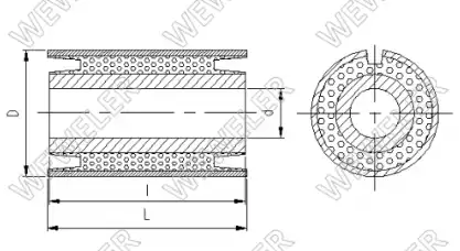 сайлентблок рессоры !(мр) 24x61.5x87 Volvo FH16, RVI Magnum/Premium C234734 WEWELER