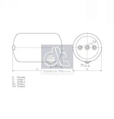 Ресивер воздушный DT 3.70120
