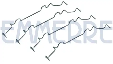 р/к тормозных колодок! 4(м) пружины к-т на ось Iveco Cargo 960705 TECHNO BRAKE