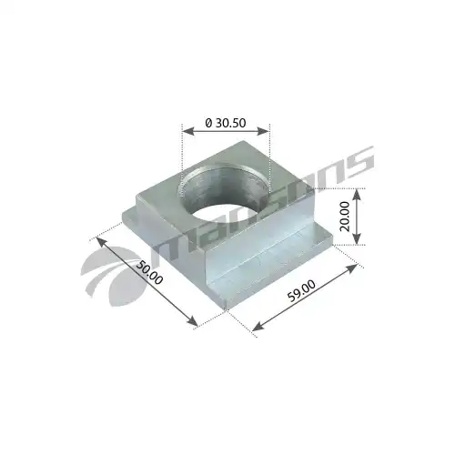 втулка ползун кронштейна полурессоры !(м)D30/50x58 BPW 300.100 MANSONS