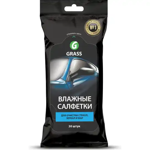 Влажные салфетки стекло фары GRASS IT-0313 30 шт.