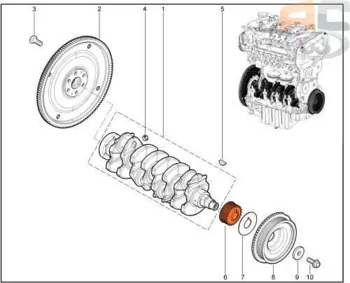 шкив зубчатый ГРМ коленвала! Lada 1118/2170 16V 21126100503000