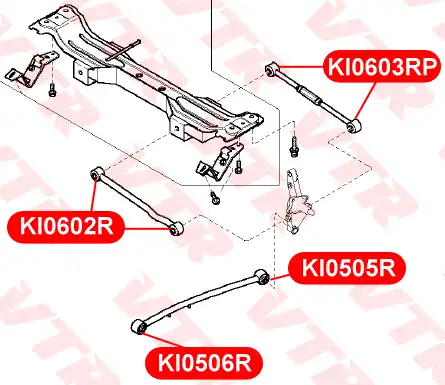 KI0506R САЙЛЕНТБЛОК ПРОДОЛЬНОЙ ТЯГИ, ПЕРЕДНИЙ VTR