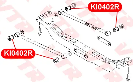 KI0402R САЙЛЕНТБЛОК БАЛКИ ЗАДНЕЙ ПОДВЕСКИ VTR