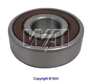 подшипник генератора! шариковый 40x17x12 10-6203-4W WAI