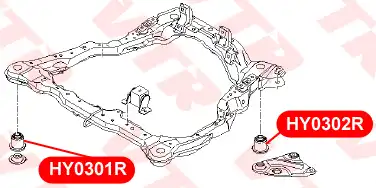 HY0301R САЙЛЕНТБЛОК ПОДРАМНИКА VTR