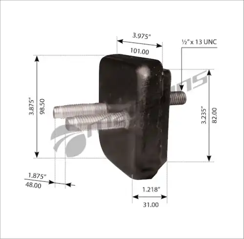 подушка радиатора! (мр) к радиатору, с шпильками FRL 360.047 MANSONS