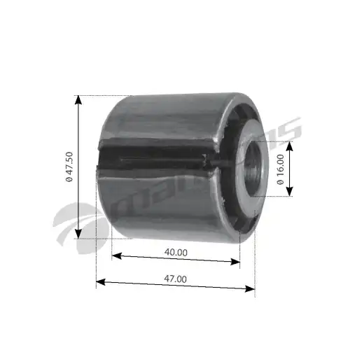 сайлентблок стабилизатора NEW !(мр) разрезной концы d16x47xd47,5 MAN 14/19/33-41.422 ARB0015 MANSONS