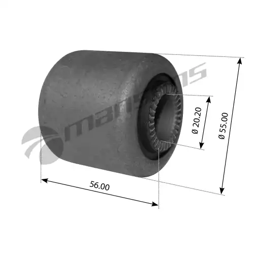 сайлентблок стабилизатора !D20xD55x50/56mm DAF 65/75/85/95/1200-2700 200.106 MANSONS