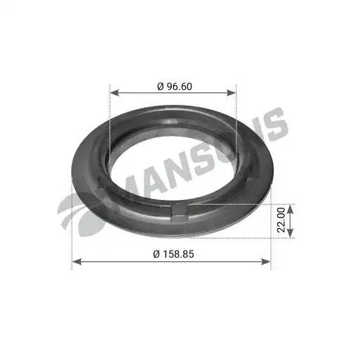 кольцо уплотнительное! (р) ступицы d158x96xd22mm BPW ECO 300339 MANSONS