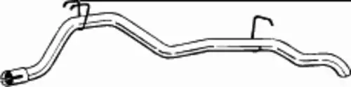 P17.446AL [854694] !труба глушителя задняя Opel Frontera 2.4i 92-95 470-373 BOSAL