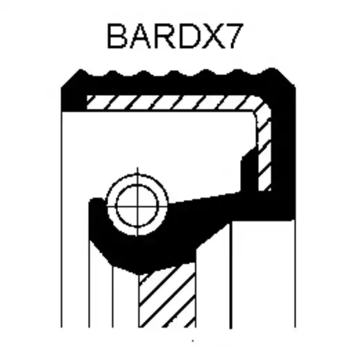 сальник к/в передний! 40x58x8 Citroen C15, Peugeot 309 1.1-1.6 85-91 070 115 45B CORTECO