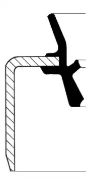 сальник ступицы! 49.2x62.5x8/13 Ford Transit 2.5D 86> 120 172 72B CORTECO