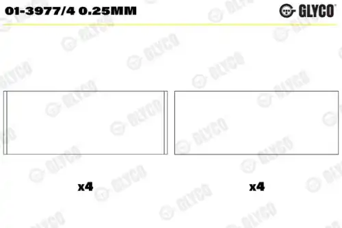 013977/40.25MM GLYCO ВКЛАДЫШИ ДВС ШАТУННЫЕ (К-Т)