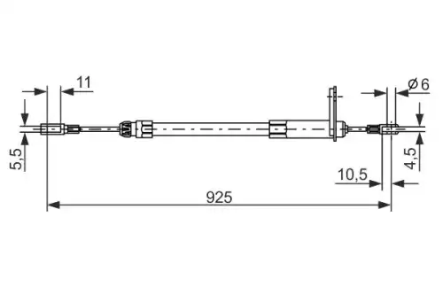 Трос ручного тормоза BOSCH 1 987 477 220