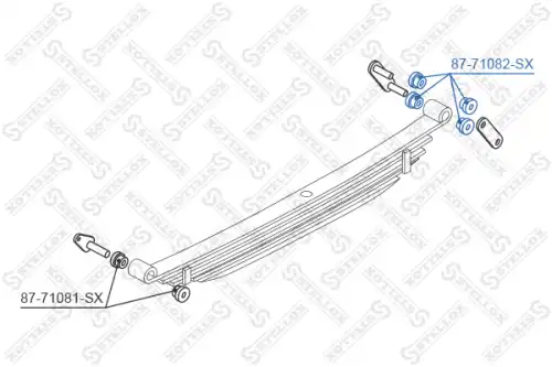 571 0782 [S08428333] !втулка рессоры зад. Mazda E2200 SD/SR 2WD 87-97 87-71082-SX STELLOX