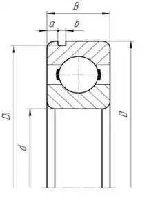 подшипник шариковый! 40x90x23 6308N SKF