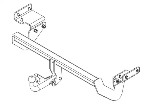 Фаркоп AVTOS KI26 условно-съемный 1500 кг./ 75 кг.