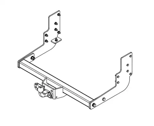 Фаркоп AVTOS GAZ-12 фланцевый 2000 кг./ 100 кг.