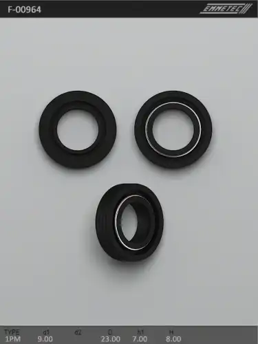 F00964 Сальник 9,00/23,00x7,00/8,00 тип 1PM EMMETEC
