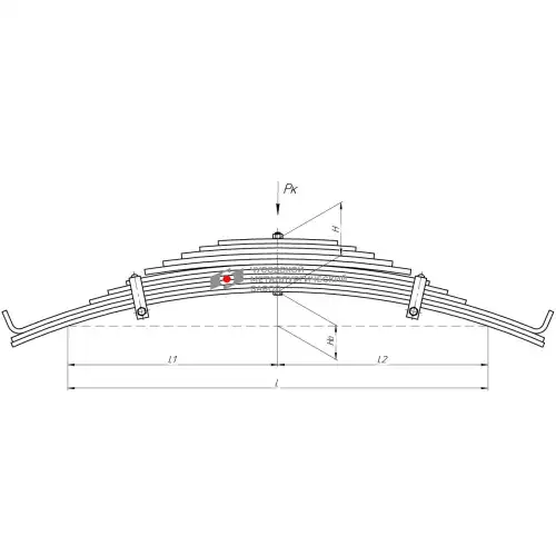 Рессора подвески ЧУСОВСКАЯ РЕССОРА 97581-2912012