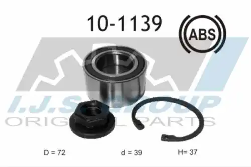 к-кт подшипника ступ. пер! Ford Focus 98> ABS 10-1139 IJS